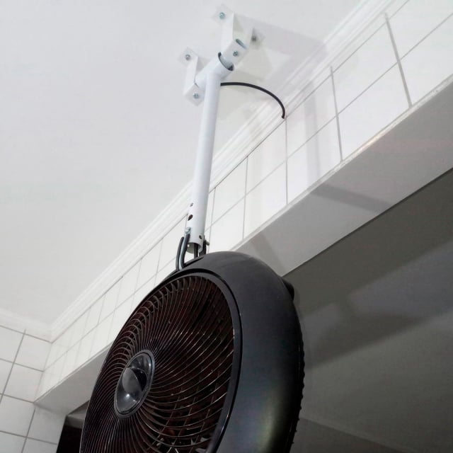 circulador de ar ventilador teto parede e janela suporte para instalar