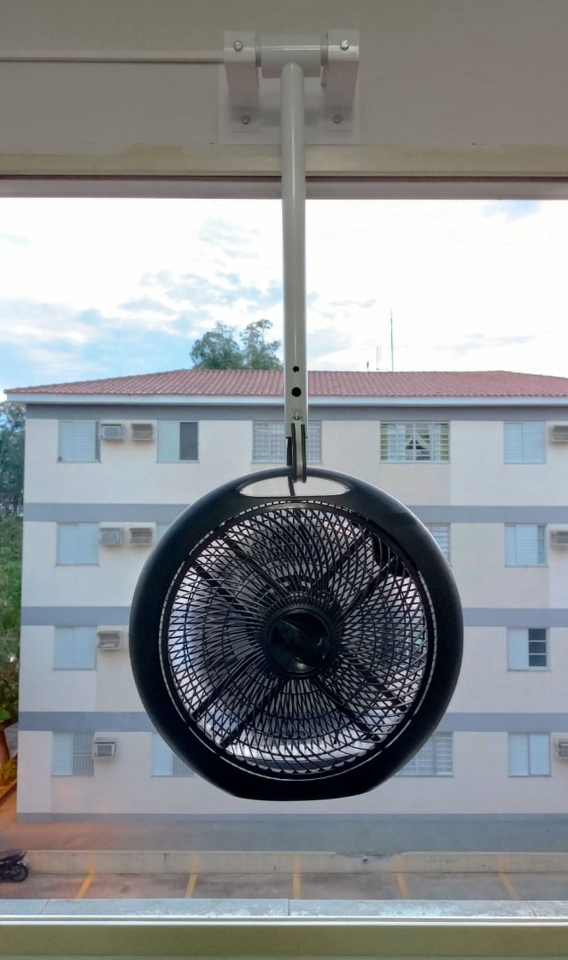 circulador de ar ventilador teto parede e janela suporte para instalar